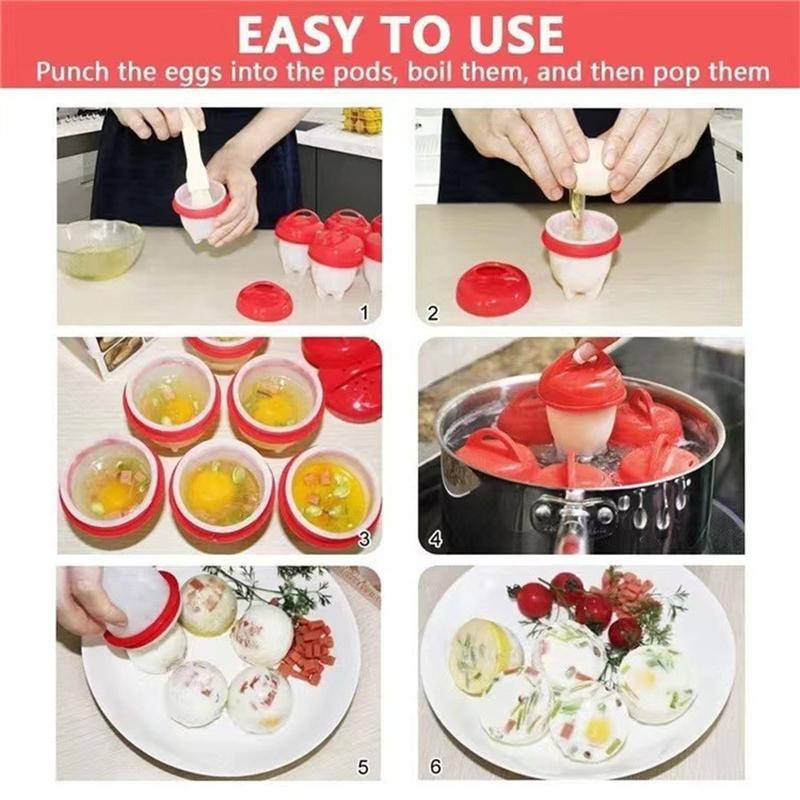 Creative Kitchen Steam Egg Cup Egg Boiler Silicone Product Egg Water Maker