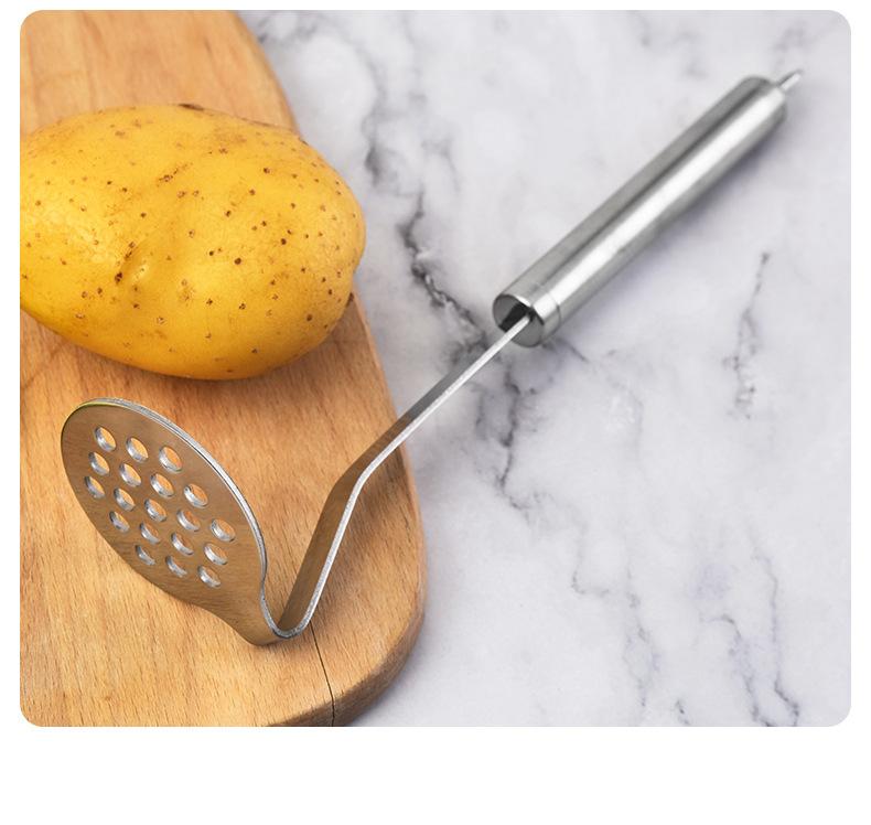 Stainless Steel Mashing Tool Mashed Potatoes Baby Food Supplement Kitchen Press Mashed Potatoes Purple Sweet Potato Potato Mash Roller