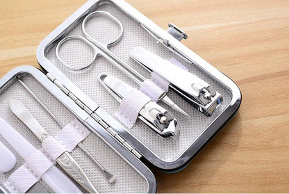 Cartoon 7-Piece Set Nail Clippers Earpick Portable Manicure Manicure Implement Home Pedicure Tool Nail Scissor Set