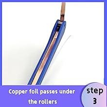 Copper Foil Hand Foiler for Stained Glass, Stained Glass Hand Foiler Tool