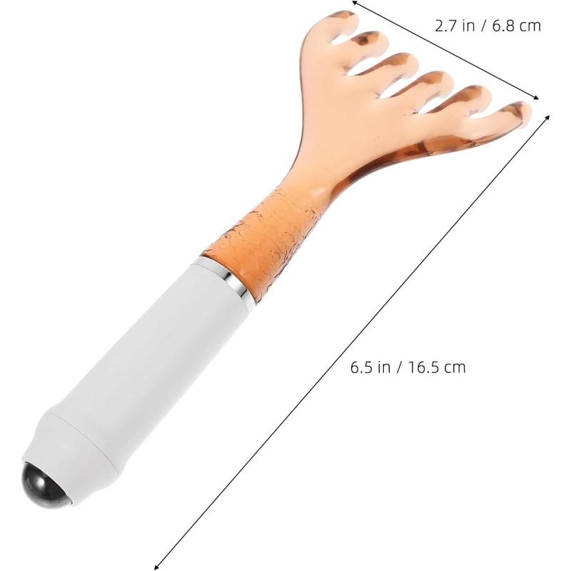 Deer Antler Comb Massage Tool Massage Tools Scalp Massage Tool Deep Relaxation Tool Manual Head Massager Head Scraping Claw Home Head Massager Light Brown Environmental Resin Body Care Comfort