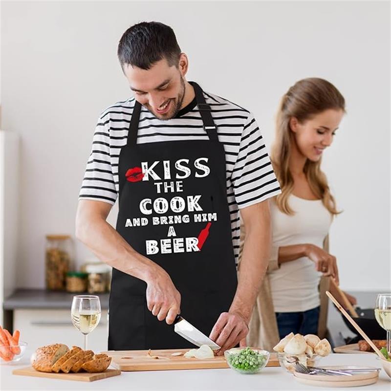 Cookout Apron No Bitchin In My Kitchen Grilling Baking Cooking Gift for Her Mom Funny Aprons Funny Food Apron Novelty Cooking Aprons for Men Black