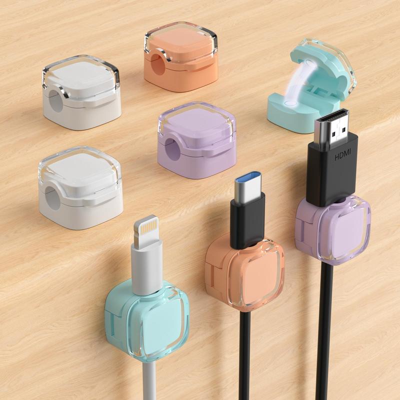 Cable Management Holder, 3 Counts/set Wall Mounted Cable Organizer, Desktop Cable Management Clip, Home Organizer for Office Desk