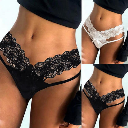 Cute Hollow Out Lace Panties - Sexy Triangle Lingerie for Women - Perfect for Adults & Couples - Trendy Design