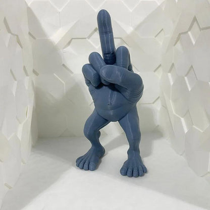 Middlefingerfigure with Legs Middle Finger Funny Desk Decorations 3D Printing Gift Home Plastic