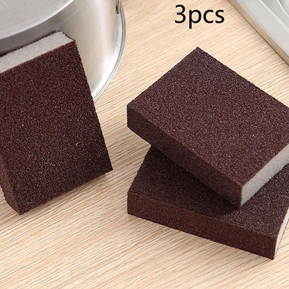 Emery Magic Cleaning Sponge, 3pcs Pot Bottom Cleaning Scrubber, Pot Rust Remover Sponge, Household Kitchen Cleaning Gadgets