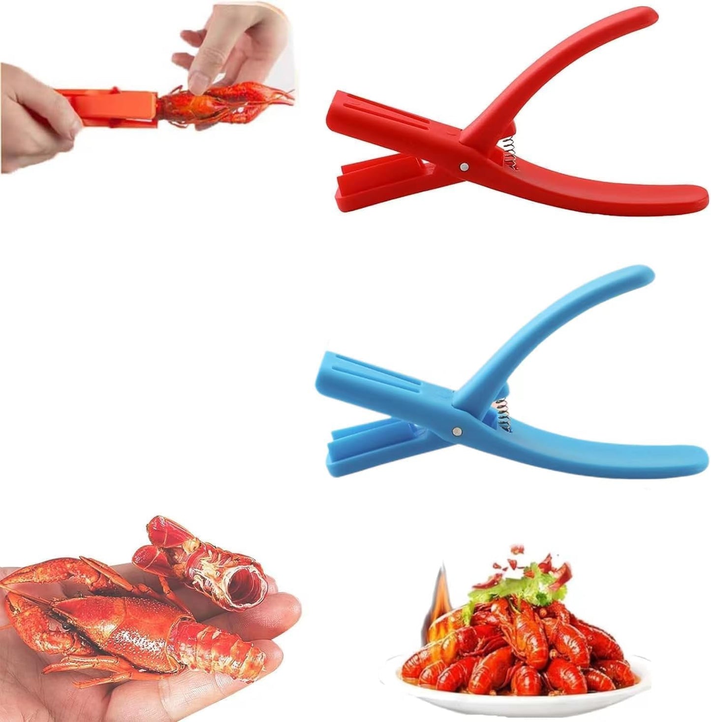 2Pcs Crawfish Peeler, Crawfish Shucker, Crawfish Sheller Tool for Peeling Cooked Shrimp Tails, Portable Crawfish Peeling device, Household Restaurant Easily Remove (2)