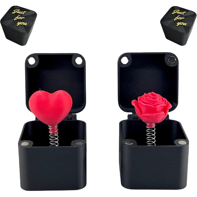 Rose Surprise Box3d Printing Plastic Decoration Love Rose Valentine's Day Gift party gift