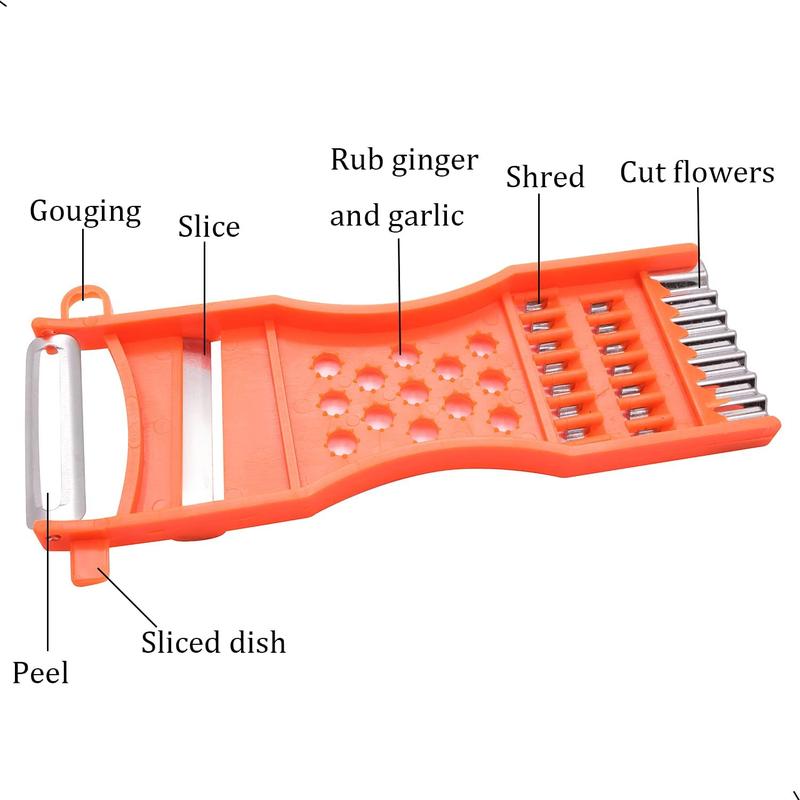 1Pcs handheld Plastic Multifunction Kitchen Peeler Grater Slicer Tool,for Vegetable,Fruit,Cucumber,Potato,Carrots,Cheese,Chef Gadgets Tools