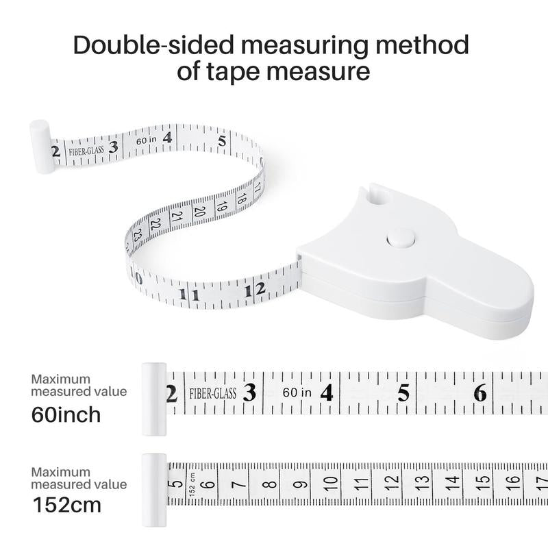 Retractable Body Tape Measure, Automatic Portable Body Measuring Tape, Household Measuring Tools for Waist, Hip, Arm, Birthday Gifts