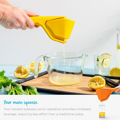 Dreamfarm Original Lemon Fluicer Easy-Squeeze Fold-Flat Citrus Juicer - 10 Inch, Suits Lime & Lemon