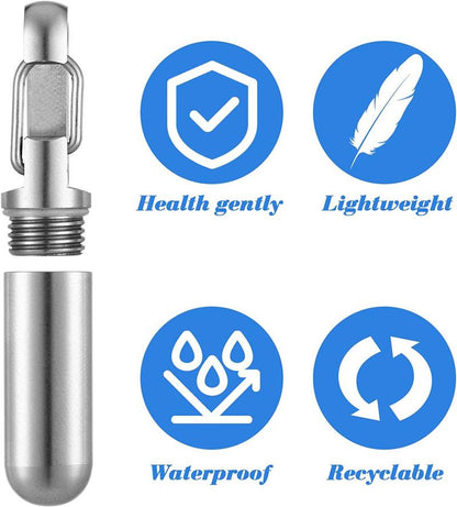 Stainless Steel Small Medicine Bottle Titanium Alloy Small Medicine Bottle Portable Medicine Bottle