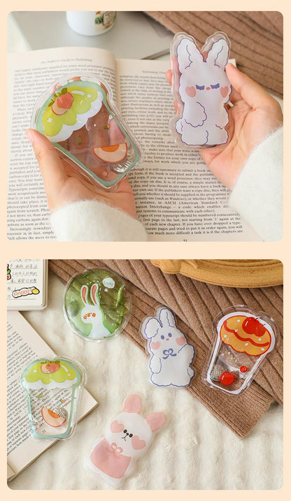 Children's cartoon hand warmer, portable and self heating, with a pocket for primary and secondary school students to keep warm