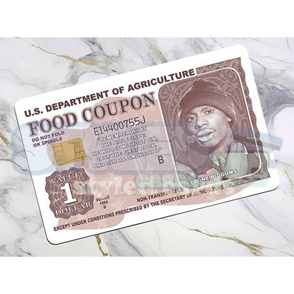 10pcs funny tyrone biggums debit card sticker