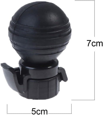 1Pc Black Soda Bottle Lid with Inflated Pump,Carbonated Drink Plastic Bottle Thread Cap for Retain Freshness Fits About 2 Liter,Easy Installation Beer Brewing Bottles and Bottling Kitchen and Dining