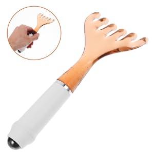 Deer Antler Comb Massage Tool Massage Tools Scalp Massage Tool Deep Relaxation Tool Manual Head Massager Head Scraping Claw Home Head Massager Light Brown Environmental Resin Body Care Comfort