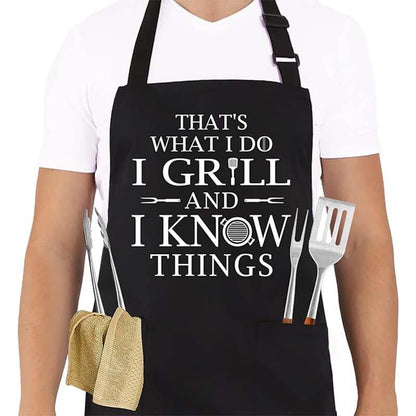 Cookout Apron No Bitchin In My Kitchen Grilling Baking Cooking Gift for Her Mom Funny Aprons Funny Food Apron Novelty Cooking Aprons for Men Black