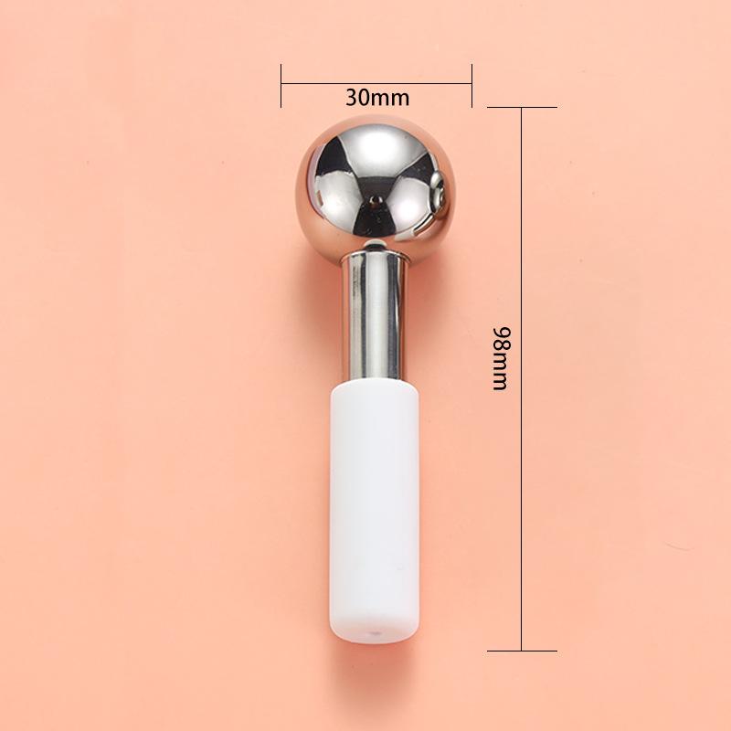 Mini Ice Wave Ball Facial Eye Lifting Beauty Instrument Cold Compress Firming Facial Massage Stainless Steel Metal Ice Hammer party gift