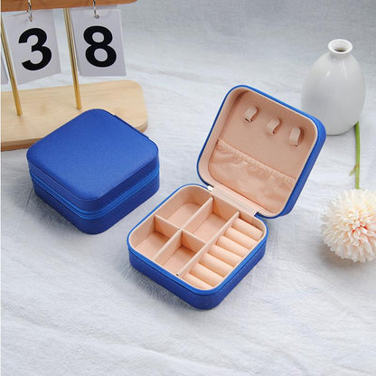 Jewelry Box Children Can Use Multifunctional Portable Flip Flannel Jewelry Earrings Ear Studs Accessories Storage Box