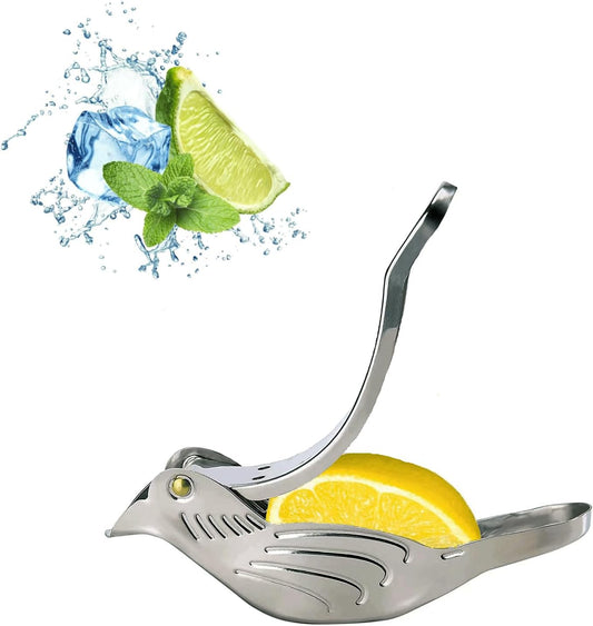 Elegant Bird Stainless Steel Manual Lemon Juicer and Lime Squeezer, Manual Lemon Juicer, Stainless Steel Fruit Juicer Portable Lemon Citrus Bird Lemon Juicer Kitchen Gadget Manual Lemon Juicer