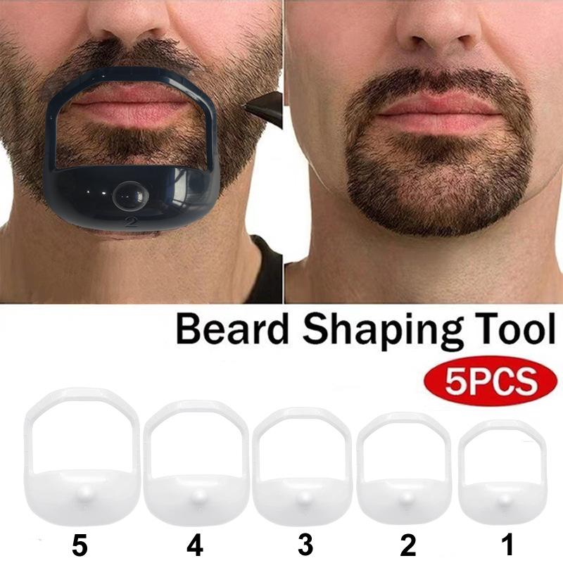 Beard Modeling Template 5-Piece Beard Modeling Template 5PCs Beard Guide