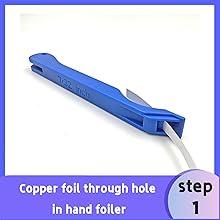 Copper Foil Hand Foiler for Stained Glass, Stained Glass Hand Foiler Tool