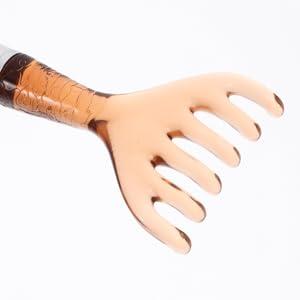 Deer Antler Comb Massage Tool Massage Tools Scalp Massage Tool Deep Relaxation Tool Manual Head Massager Head Scraping Claw Home Head Massager Light Brown Environmental Resin Body Care Comfort