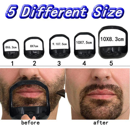 Beard Modeling Template 5-Piece Beard Modeling Template 5PCs Beard Guide