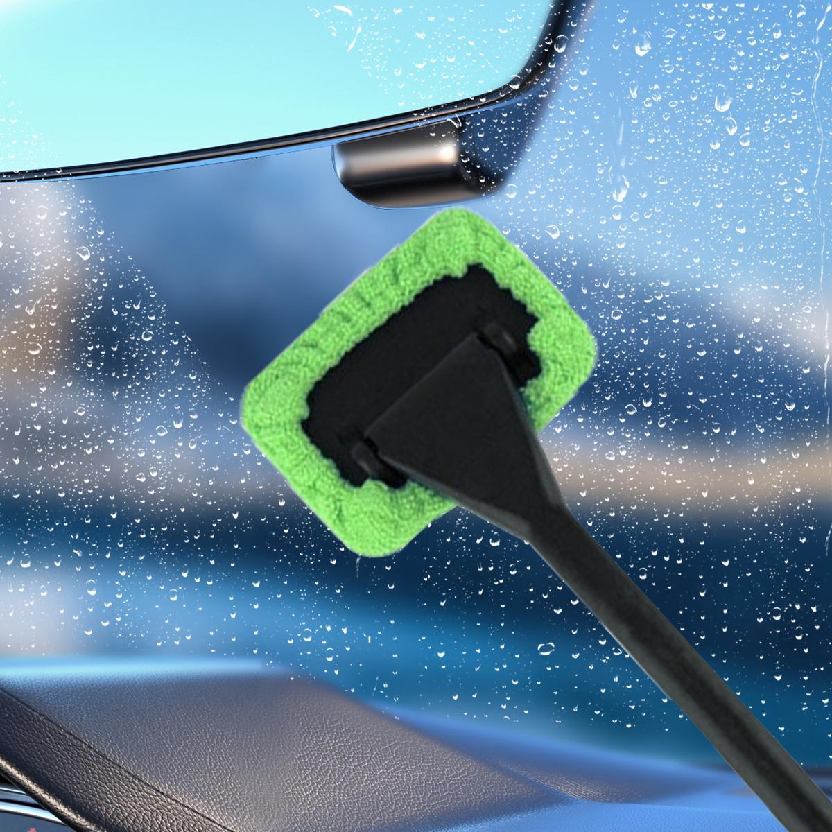 Car Windshield Cleaning Brush, Long Handle Multifunctional Car Window Cleaning Tool,