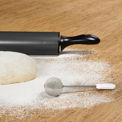 Good Grips Baker’s Dusting Wand for Sugar, Flour and Spices, Stainless Steel Kitchen Utensils