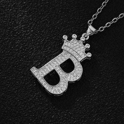 Crown Initial Neckleace