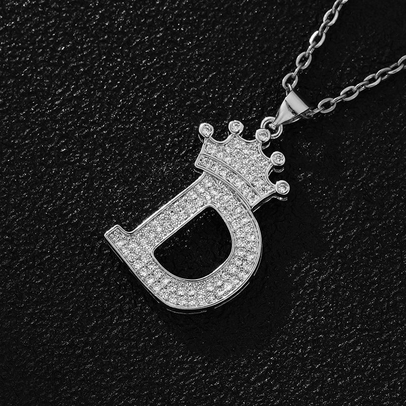 Crown Initial Neckleace