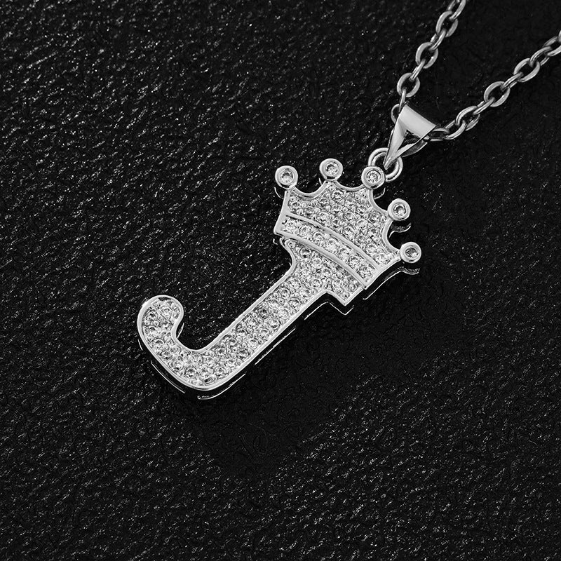 Crown Initial Neckleace