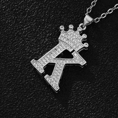 Crown Initial Neckleace