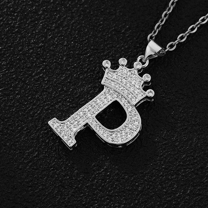 Crown Initial Neckleace