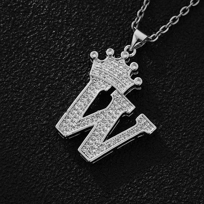 Crown Initial Neckleace