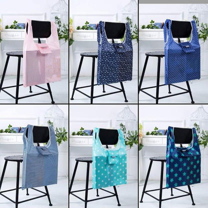 Cloth Grocery/Tote Bags, Reusable, Foldable, Recycle for Shopping, Fits in Pocket, Eco Friendly for Groceries, Water Resistant, Lightweight, Strong & Durable Large(6Pack)