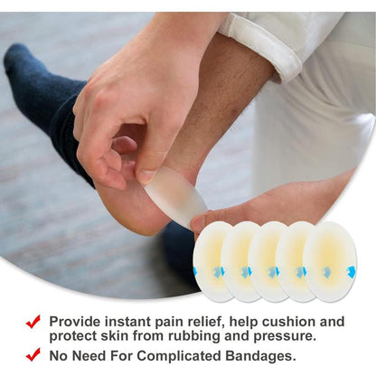 Blister Cushions (15PCS) Gel Hydrocolloid Seal Bandages for Fingers, Toes, Heels - Waterproof Blister Prevention Pads, Ultra-Thin Adhesive