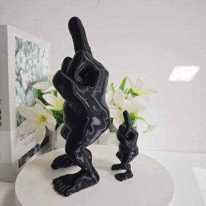 Middlefingerfigure with Legs Middle Finger Funny Desk Decorations 3D Printing Gift Home Plastic