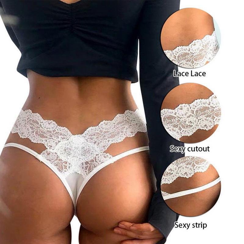 Cute Hollow Out Lace Panties - Sexy Triangle Lingerie for Women - Perfect for Adults & Couples - Trendy Design