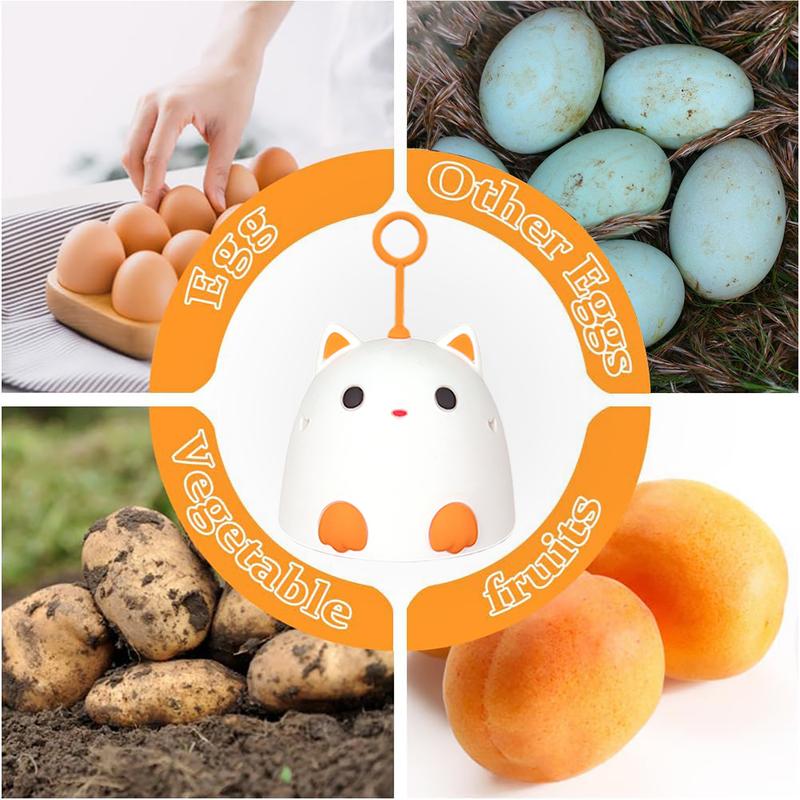 Cat Silicone Egg Washer Egg Cleaning Brush Egg Cleaning Tool Silicone Egg Washer Egg Cleaning Brush