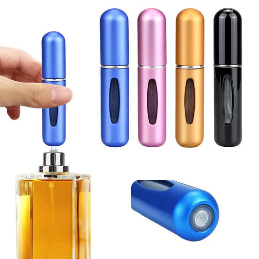 5ml refillable perfume atomizer travel, portable mini pocket Perfume Atomizer for travel accessories tin canister Organizer Bottle