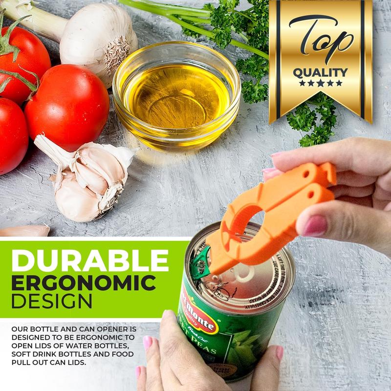 Multifunctional Bottle and Can Opener, Plastic Water Bottle, Twist-Off, Pull Tab Soup, for Weak Hands, Seniors, Elderly, Rheumatoid Arthritis, Bottle Gripper, Ergonomic Lid Seal Remover