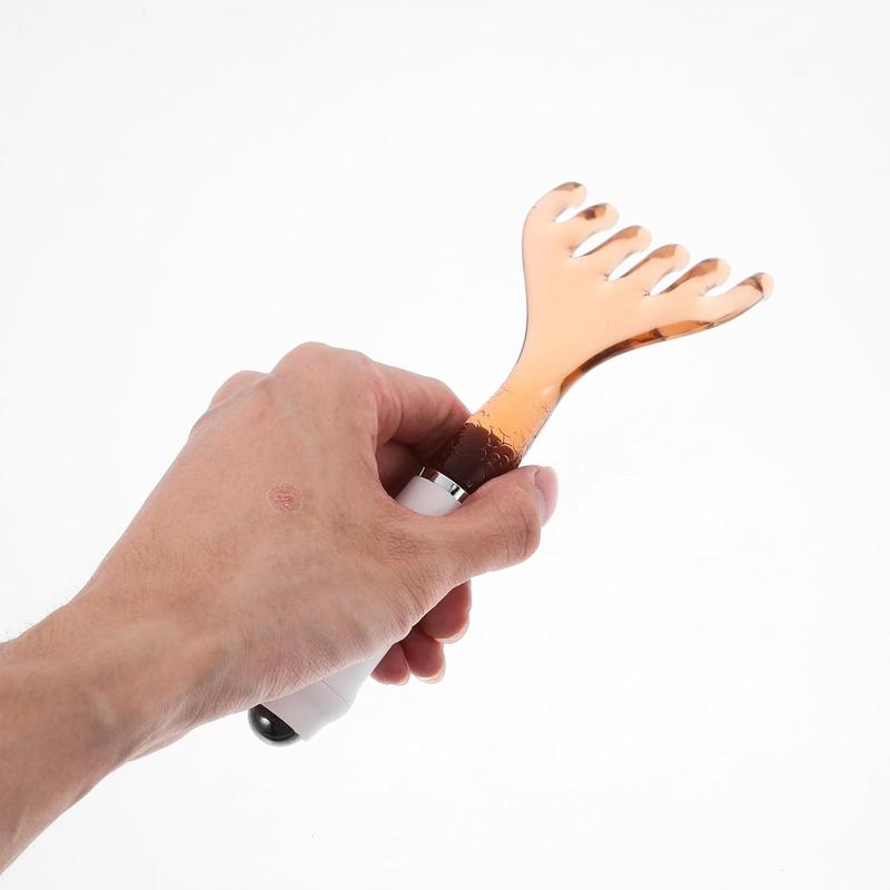 Deer Antler Comb Massage Tool Massage Tools Scalp Massage Tool Deep Relaxation Tool Manual Head Massager Head Scraping Claw Home Head Massager Light Brown Environmental Resin Body Care Comfort