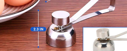 Stainless Steel Egg Cracker Tool - Egg Cracker Cutter Egg Opener Topper Cutter Egg Cracker Topper Egg Cutter Stainless Steel Kitchen Egg Topper Cutter Heavy Duty Cutter Egg Shell Cutter Tool Separator