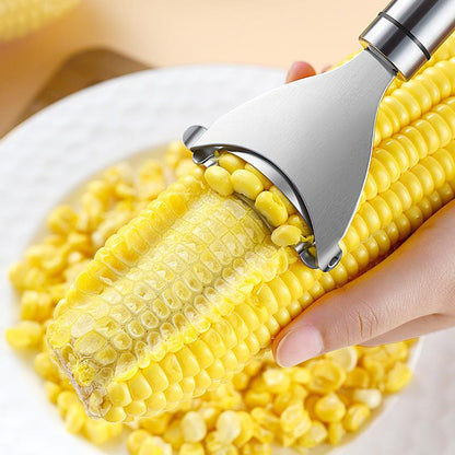 Stainless Steel Corn Threshing Device Marvelous Corn Husker Household Cutting Corn Corn Planer Kitchen Corn Detacher