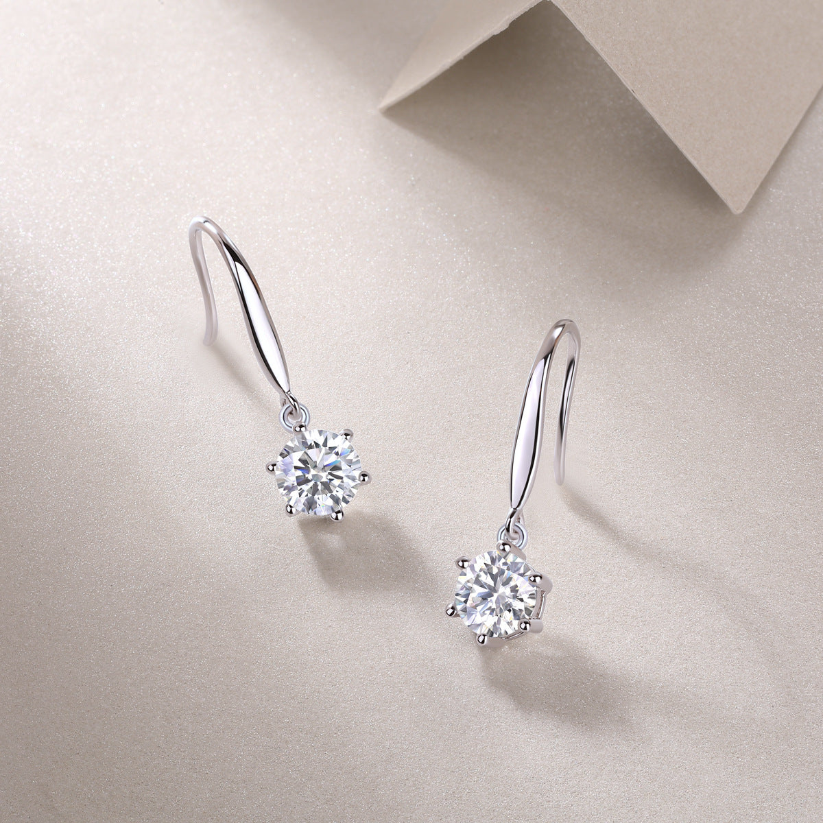 S925 Earrings Moissanite Vibrant Wind Long Style