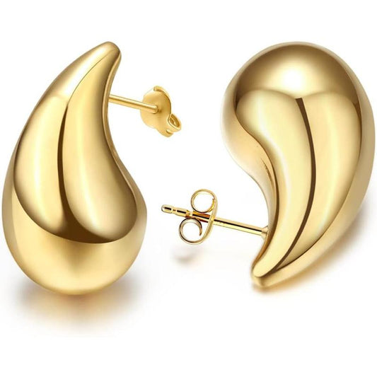 Christmas gifts&specials Waterdrop Chunky Earrings for Women Girls Gift Trendy Hoop Earring Set Women Fashion Jewelry