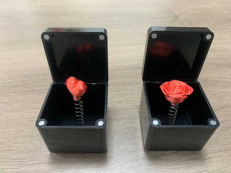 Rose Surprise Box3d Printing Plastic Decoration Love Rose Valentine's Day Gift party gift