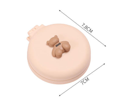 Cute Cartoon Soft Cute Mirror Integrated Mini-Portable Portable Comb Airbag Cushion Comb Massage Comb